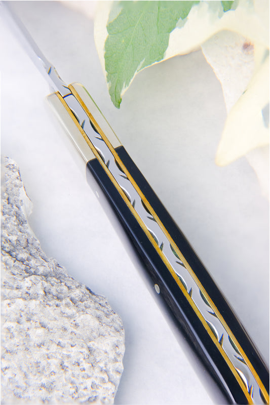 Slim Clip Point Buffalo Horn