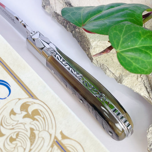 Laguiole Gentleman Dark Ram Horn