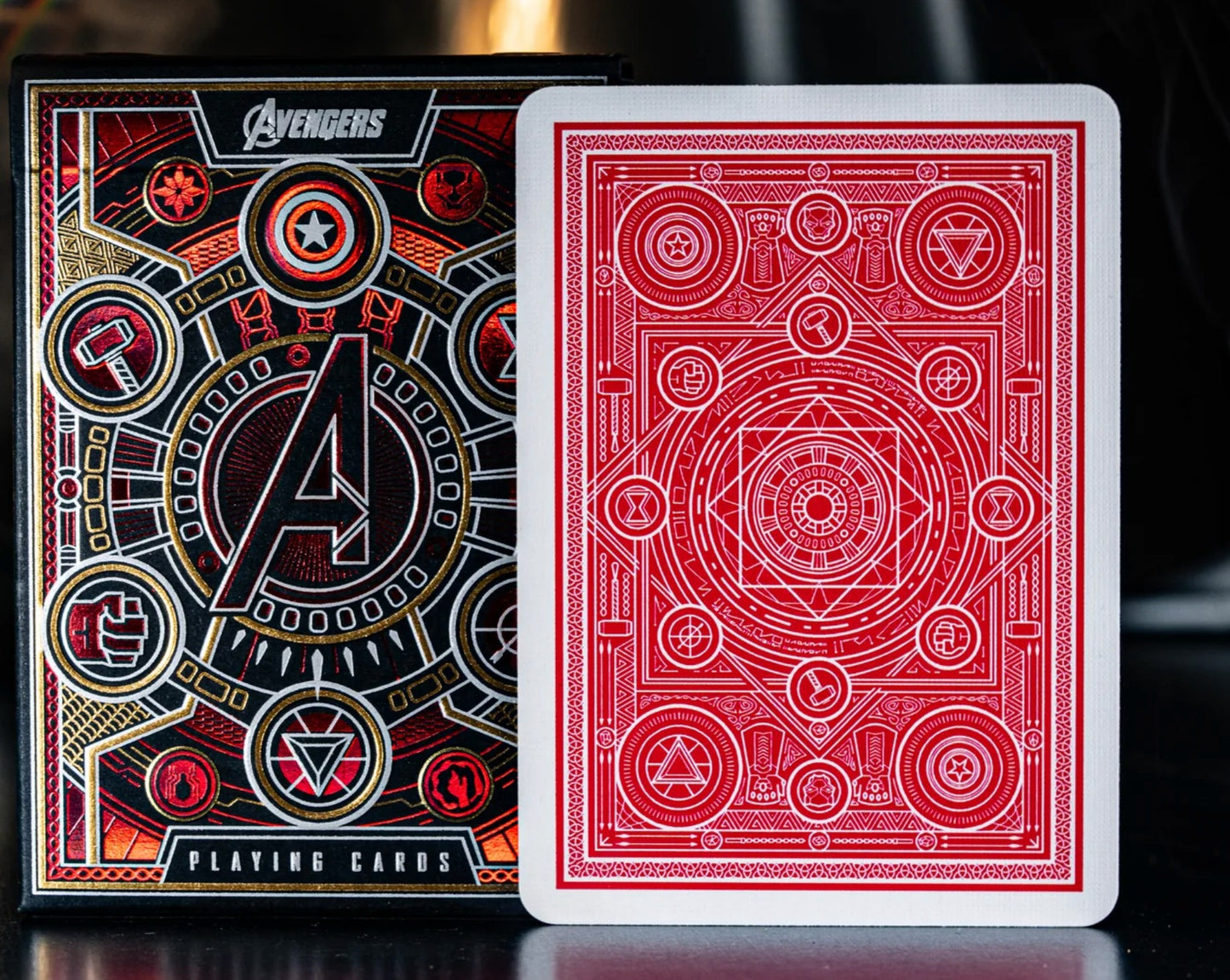 Avengers Playing Cards Red
