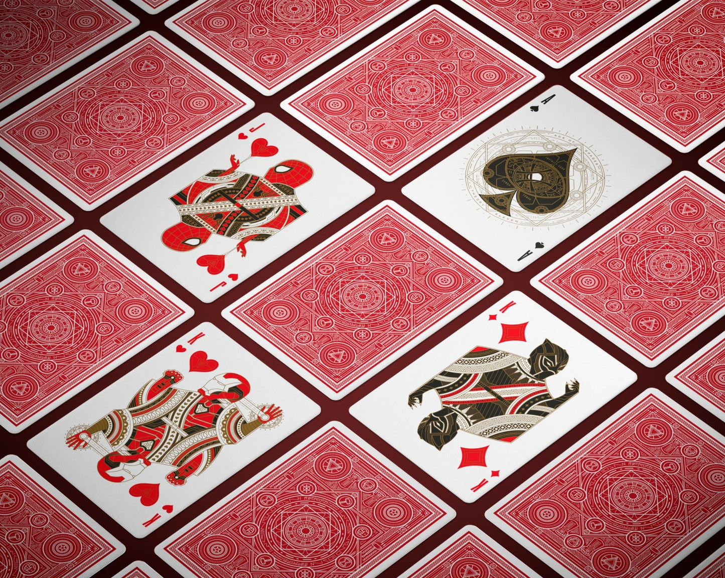 Avengers Playing Cards Red