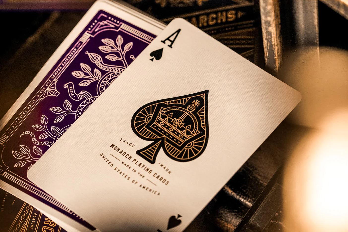 Purple Monarchs by theory11 - Luxury Playing Cards – Top Shelf