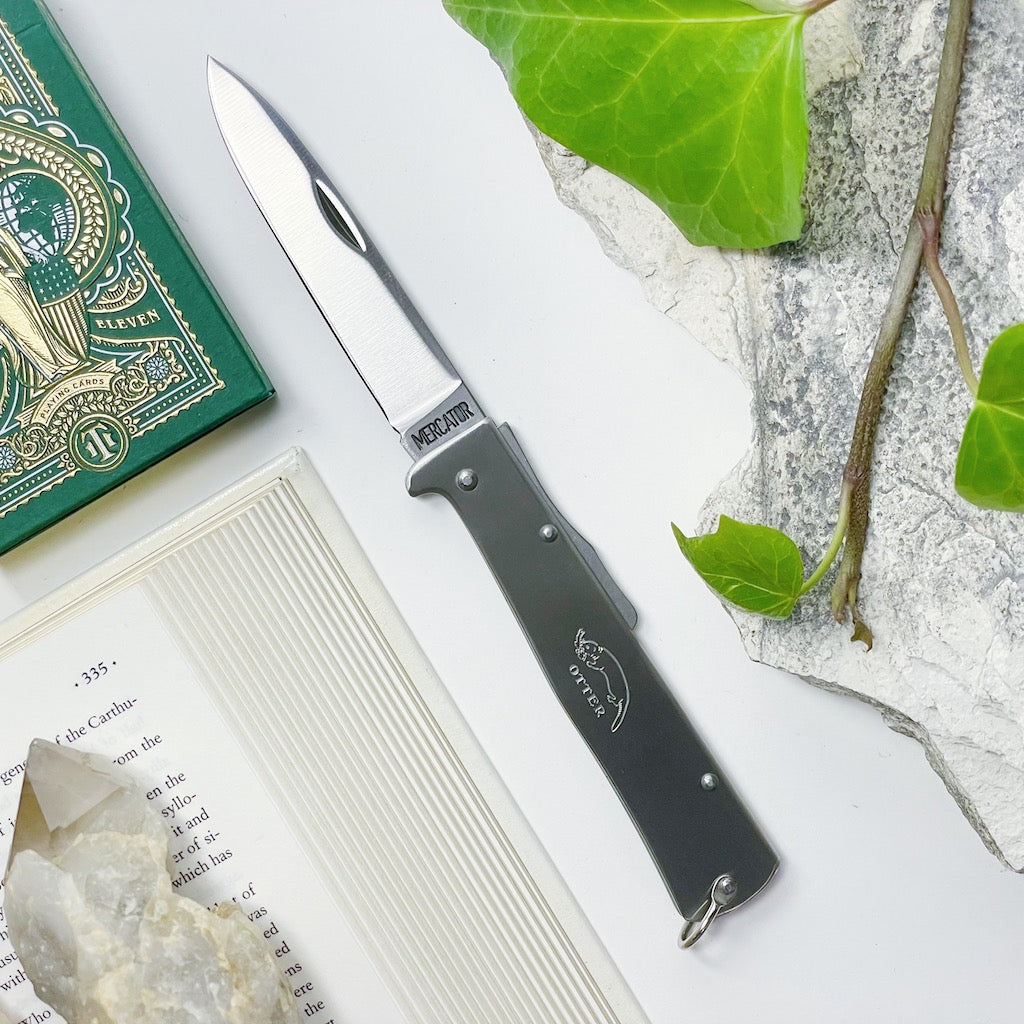 OTTER MERCATOR knife stainless damascus blade, Mercator, Otter Messer, Brands