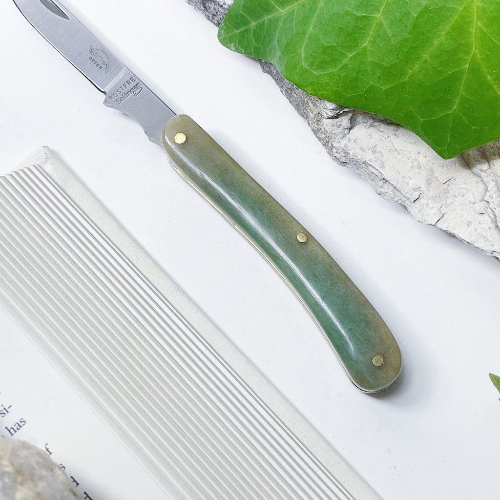 Otter-Messer Little Doctors Knife Stainless Steel Blade + Green